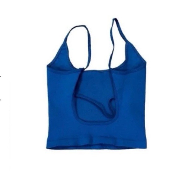 NWOT Free People Tighten Up Low Back Tank Color: Blueprint Size XS/S(0-6) - Picture 7 of 11